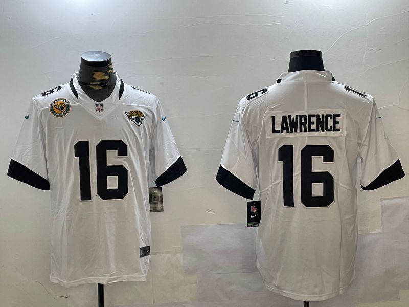 Men Jacksonville Jaguars #16 Lawrence White Second generation 2024 Nike Limited NFL Jersey style 2->jacksonville jaguars->NFL Jersey